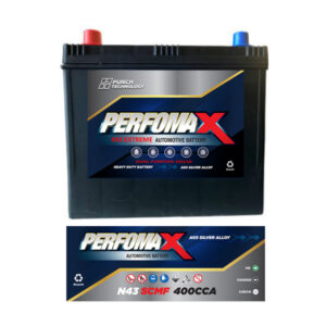 Performax Automotive Battery N43-SCMF — Supplied Fast, Brand May Vary Depending on Stock Availability
