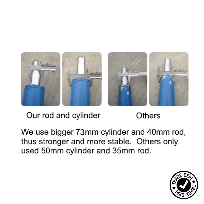 2-Post 4 Ton Clear Floor Hoist Model WES-H240C - Image 4