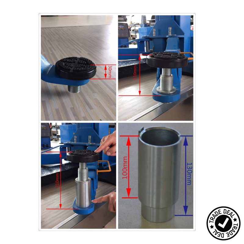 2-Post 4 Ton Clear Floor Hoist Model WES-H240C - Image 5