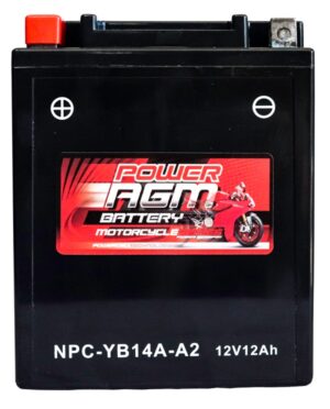 Motorcycle AGM Range Batteries NPC-YB14A-A2