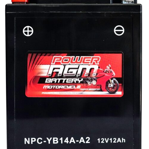 Motorcycle AGM Range Batteries NPC-YB14A-A2