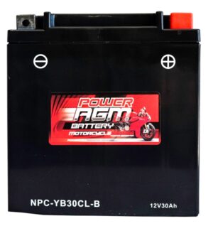 Motorcycle AGM Range Batteries NPC-YB30CL-B