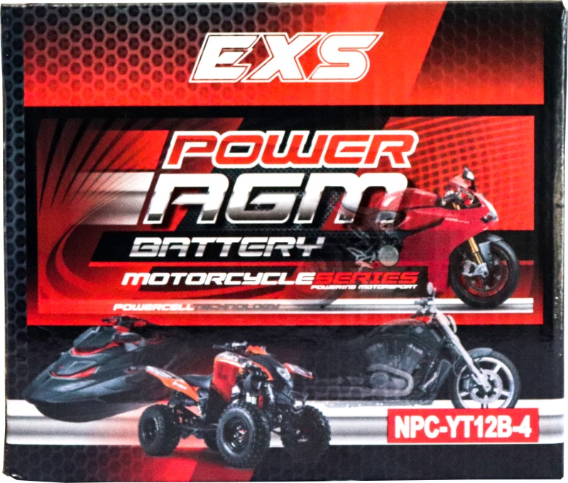 Motorcycle AGM Range Batteries NPC-YT12B-4 - Image 4
