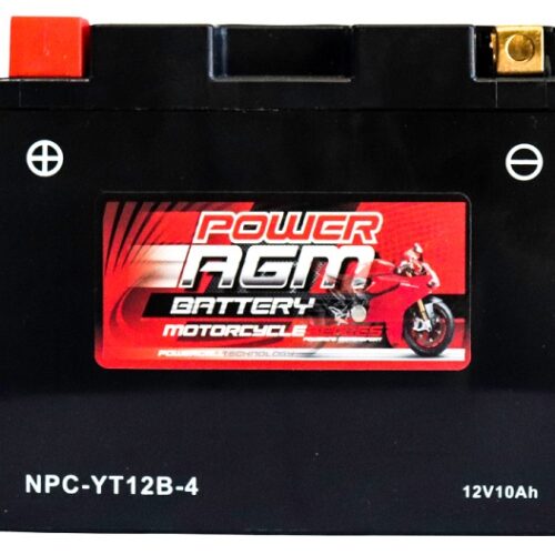 Motorcycle AGM Range Batteries NPC-YT12B-4