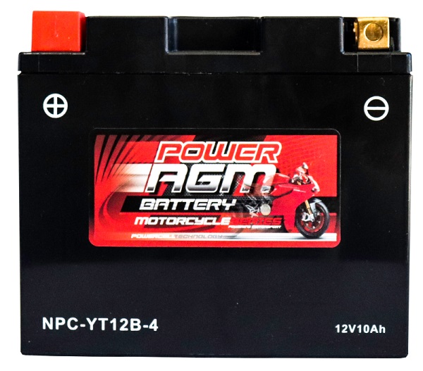 Motorcycle AGM Range Batteries NPC-YT12B-4