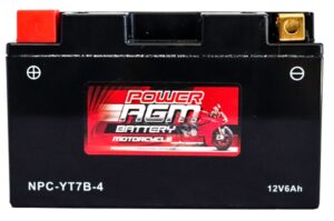 Motorcycle AGM Range Batteries NPC-YT7B-4