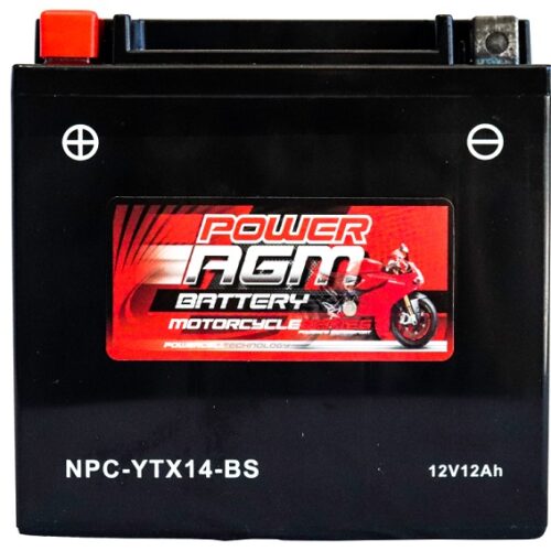 Motorcycle AGM Range Batteries NPC-YTX14-BS