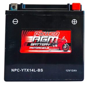 Motorcycle AGM Range Batteries NPC-YTX14L-BS