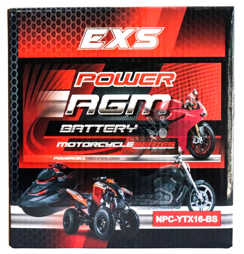 Motorcycle AGM Range Batteries NPC-YTX16-BS - Image 2