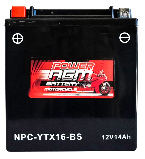Motorcycle AGM Range Batteries NPC-YTX16-BS