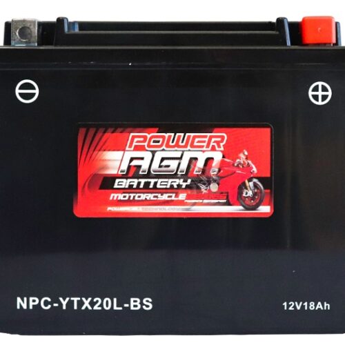 Motorcycle AGM Range Batteries NPC-YTX20L-BS