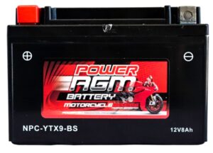 Motorcycle AGM Range Batteries NPC-YTX9-BS