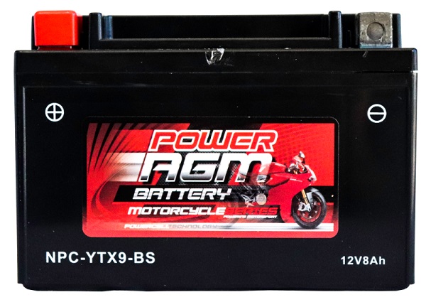 Motorcycle AGM Range Batteries NPC-YTX9-BS