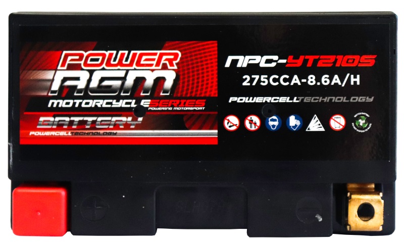 Motorcycle AGM Range Batteries NPC-YTZ10S - Image 3