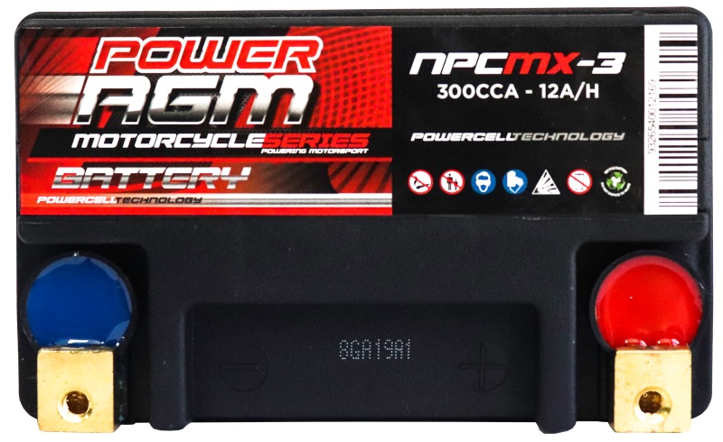 Motorcycle AGM Range Batteries NPCMX-3 - Image 2