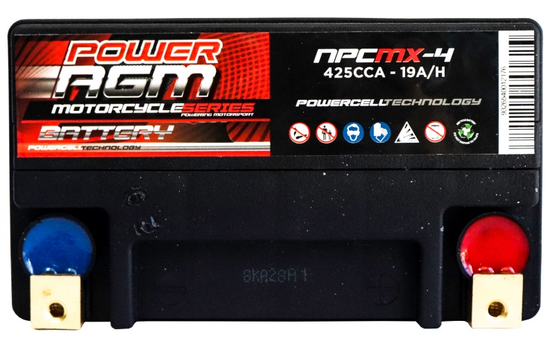 Motorcycle AGM Range Batteries NPCMX-4 - Image 2