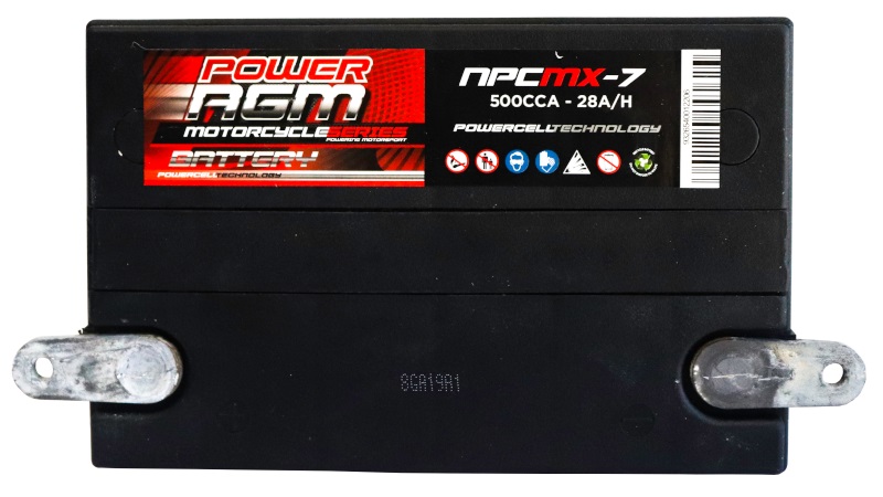 Motorcycle AGM Range Batteries NPCMX-7 - Image 3