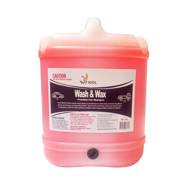 Vixol Wash & Wax Premium Car Shampoo - 20L