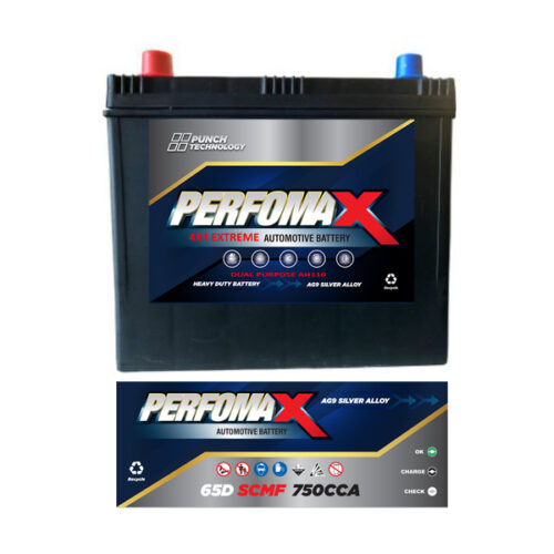 Performax Automotive Battery 65D-SCMF — Supplied Fast, Brand May Vary Depending on Stock Availability