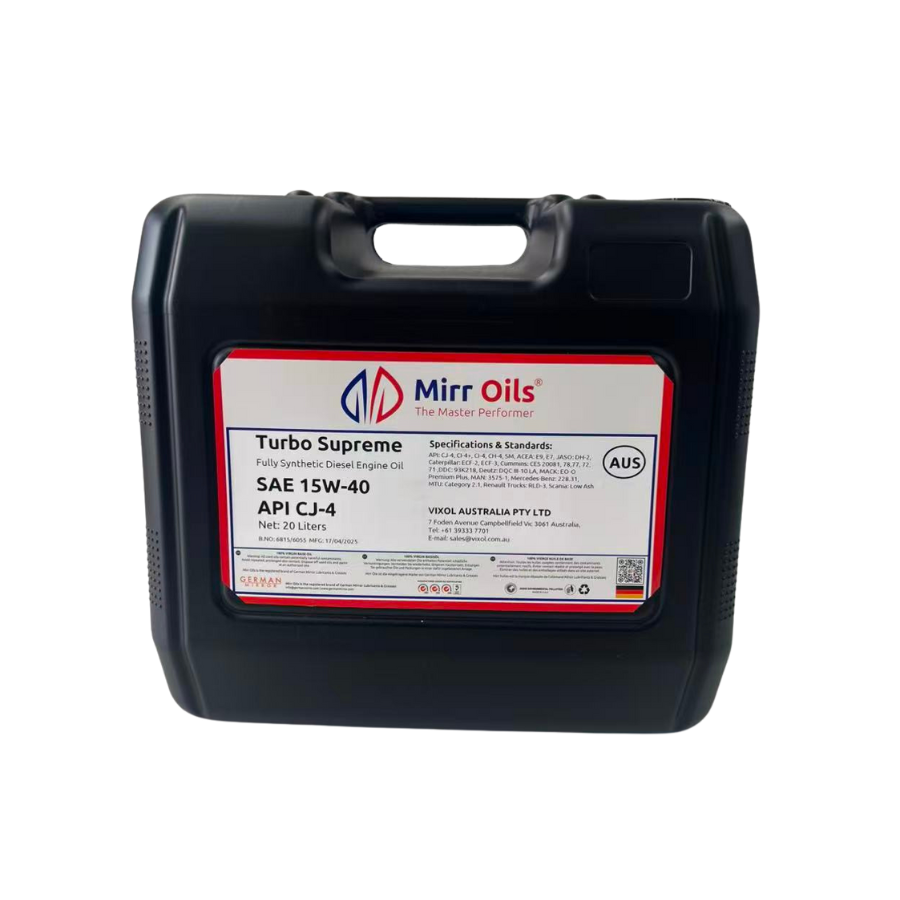Mirr Turbo Supreme HD DEO API CJ-4 SAE15W-40-20L