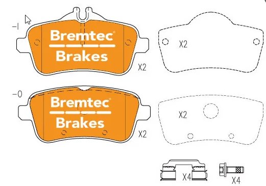 EURO-LINE CERAMIC+ ZERO DUST MERCEDES W164 ML63 AMG 4 MATIC - Image 5