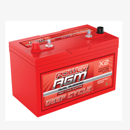POWER AGM DUAL PURPOSE SERIES DEEP CYCLE STARTING BATTERY - NPCDP12VDC31A